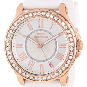 Juicy Couture white and rose gold watch